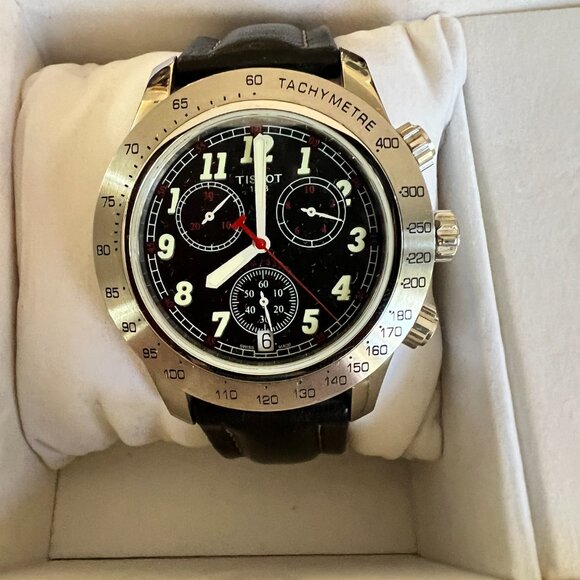 Tissot Swiss Watch V8 Black + Red (in box - NWOT)